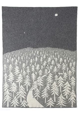 【あっこ】KLIPPAN×mina perhonen ウール ブランケット