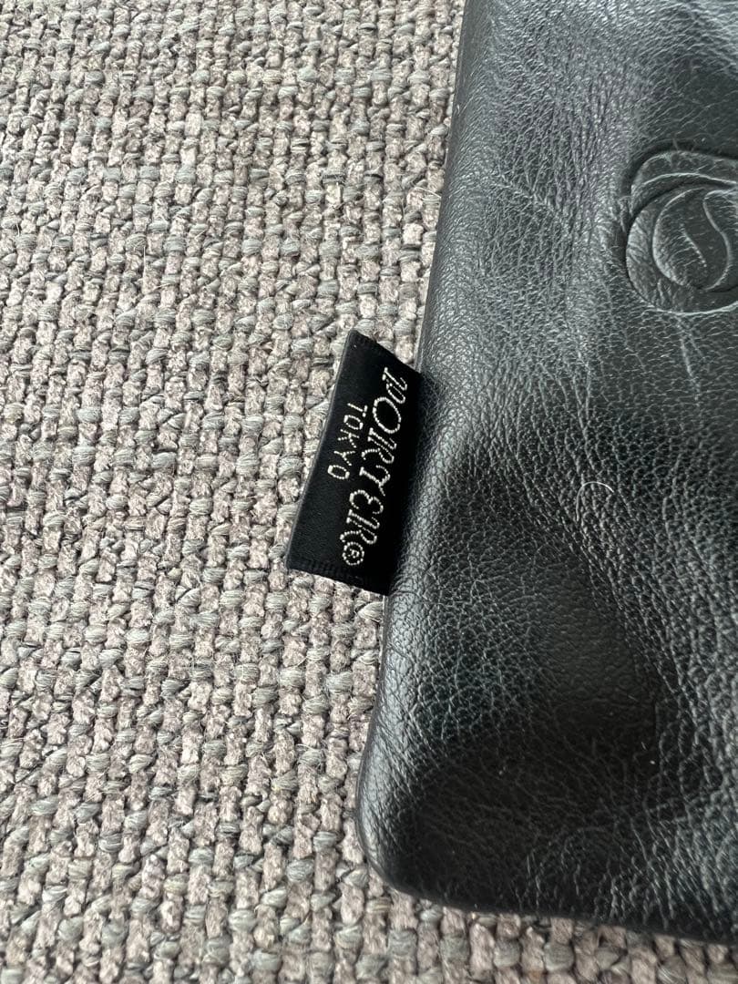 希少 初期TENDERLOIN × PORTER K7ロゴレザーポーチ ブラック