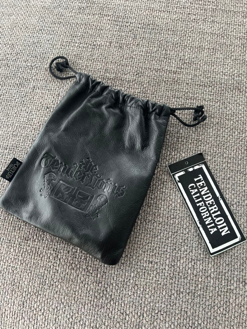 希少 初期TENDERLOIN × PORTER K7ロゴレザーポーチ ブラック