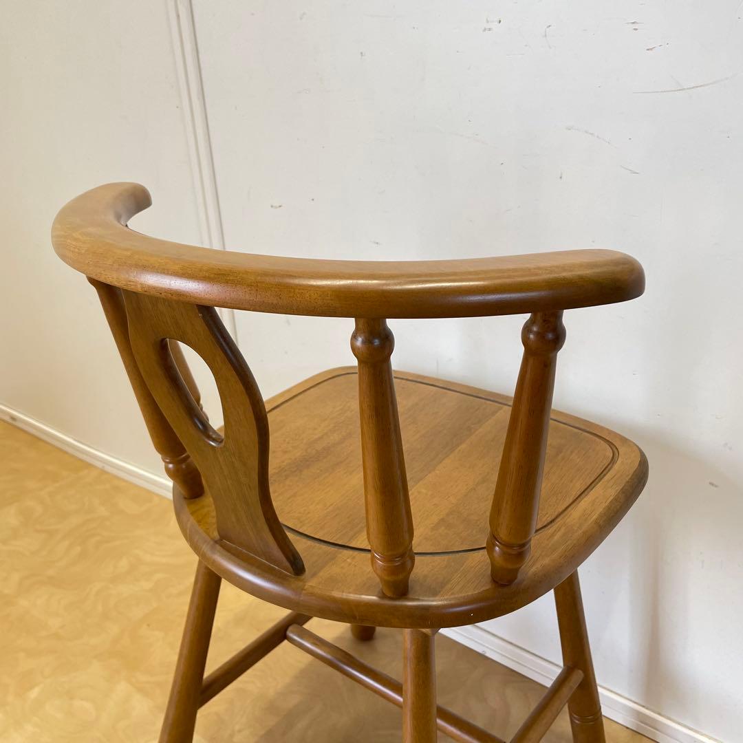 まちゃ 2セット 木製セミアームチェア ウィンザーチェア ダイニングチェア