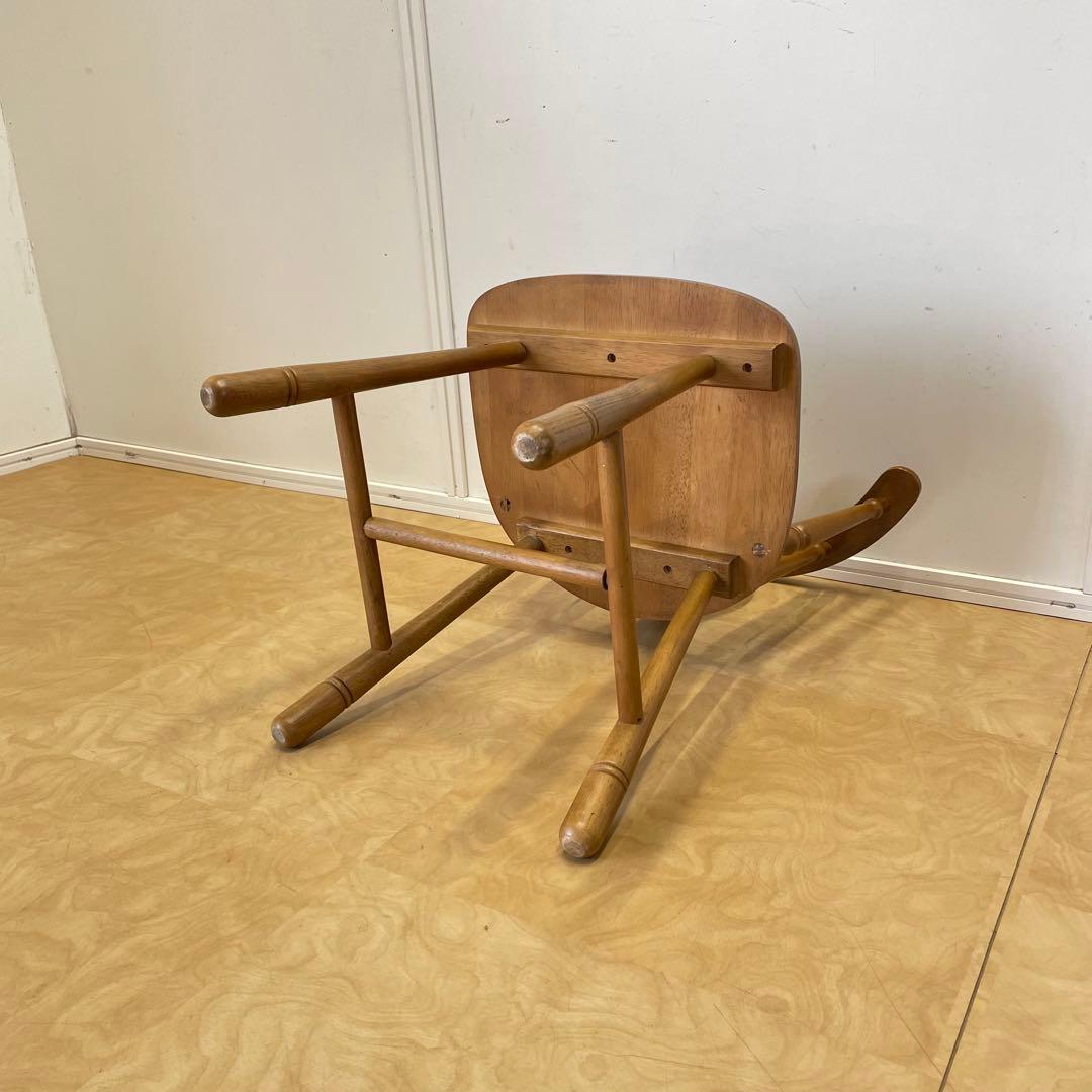 まちゃ 2セット 木製セミアームチェア ウィンザーチェア ダイニングチェア