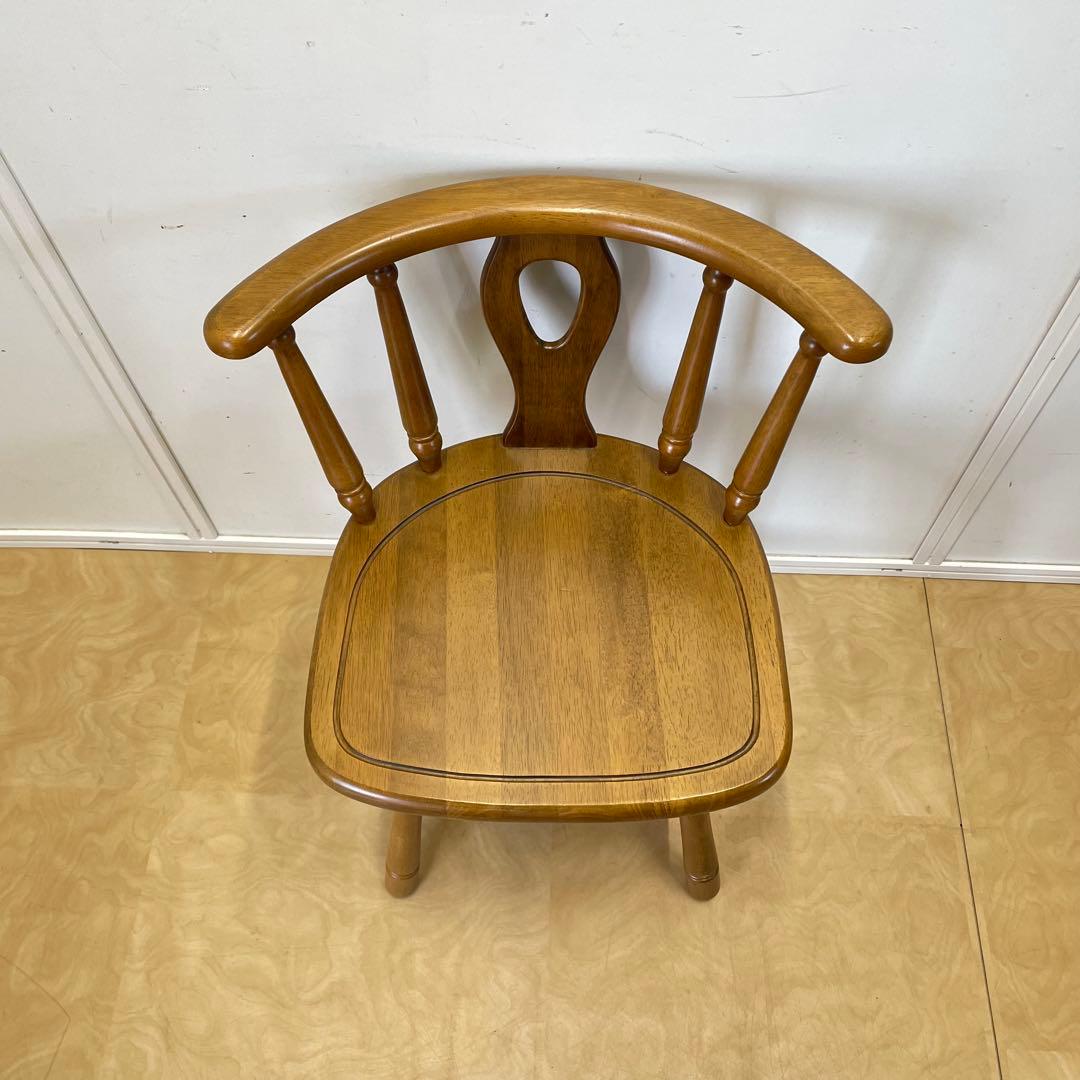 まちゃ 2セット 木製セミアームチェア ウィンザーチェア ダイニングチェア