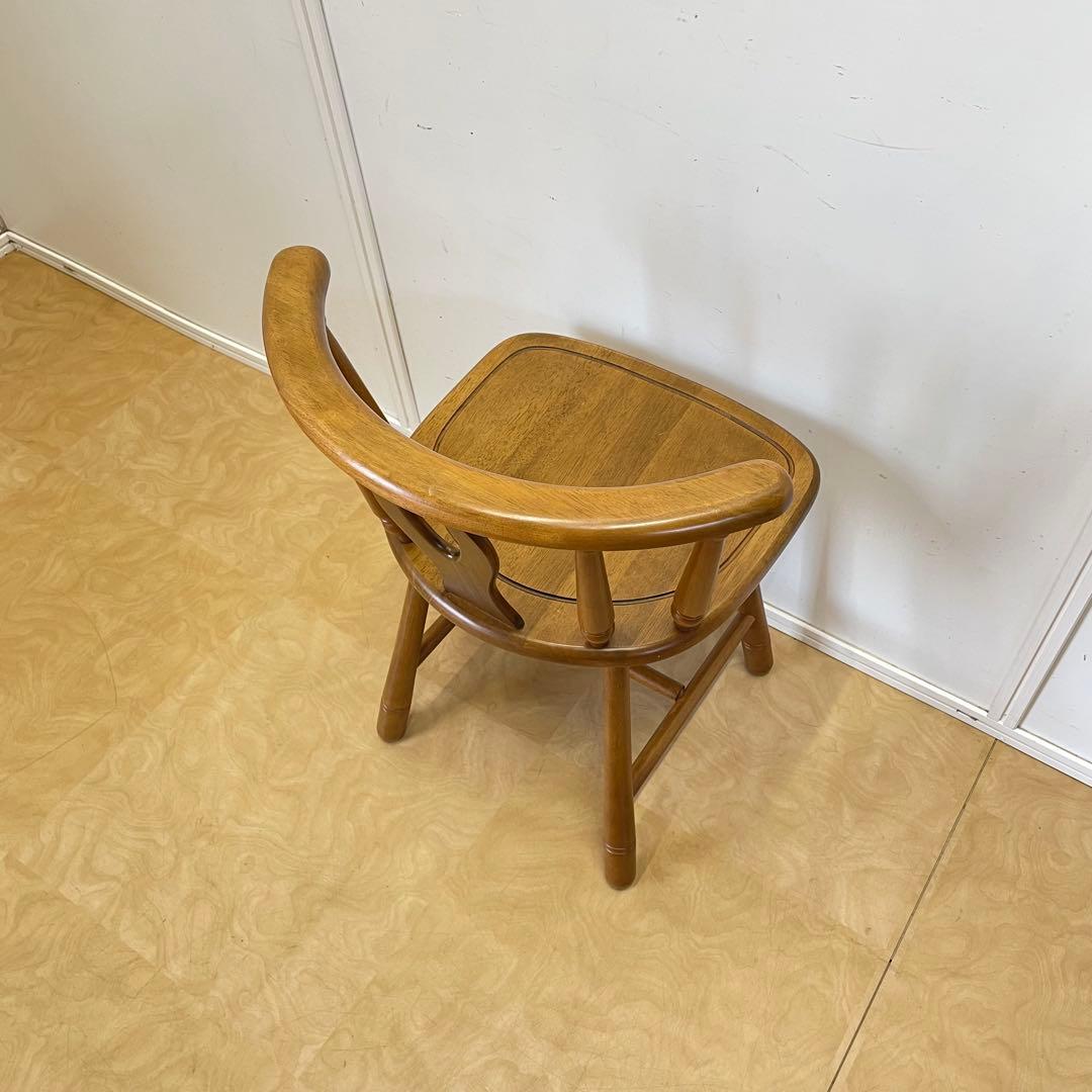 まちゃ 2セット 木製セミアームチェア ウィンザーチェア ダイニングチェア