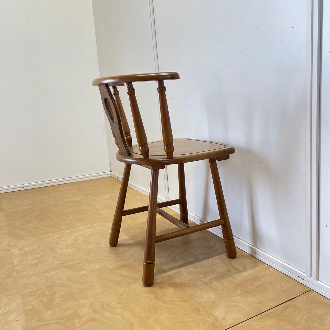 まちゃ 2セット 木製セミアームチェア ウィンザーチェア ダイニングチェア