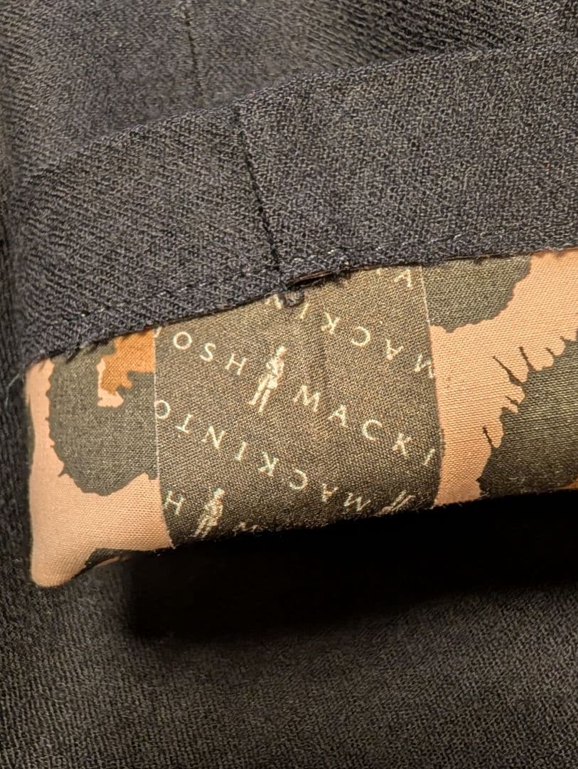 【極美品】MACKINTOSH ゴム引きトレンチコート ブラック 34