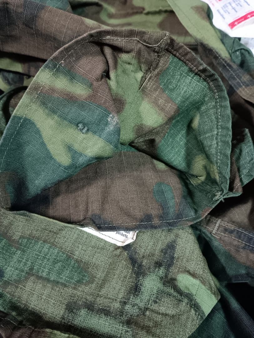 ベトナム戦争米軍ジャングルファティーグ4thEDRLグリーンリーフカモ上下セット