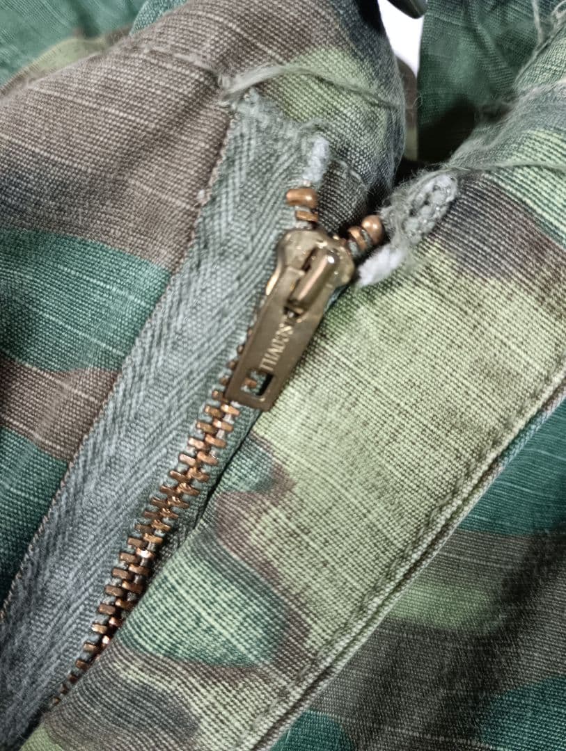 ベトナム戦争米軍ジャングルファティーグ4thEDRLグリーンリーフカモ上下セット