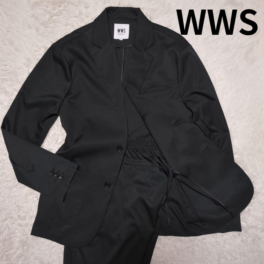 WWS　ストレッチスーツセットアップ　L　ブラック