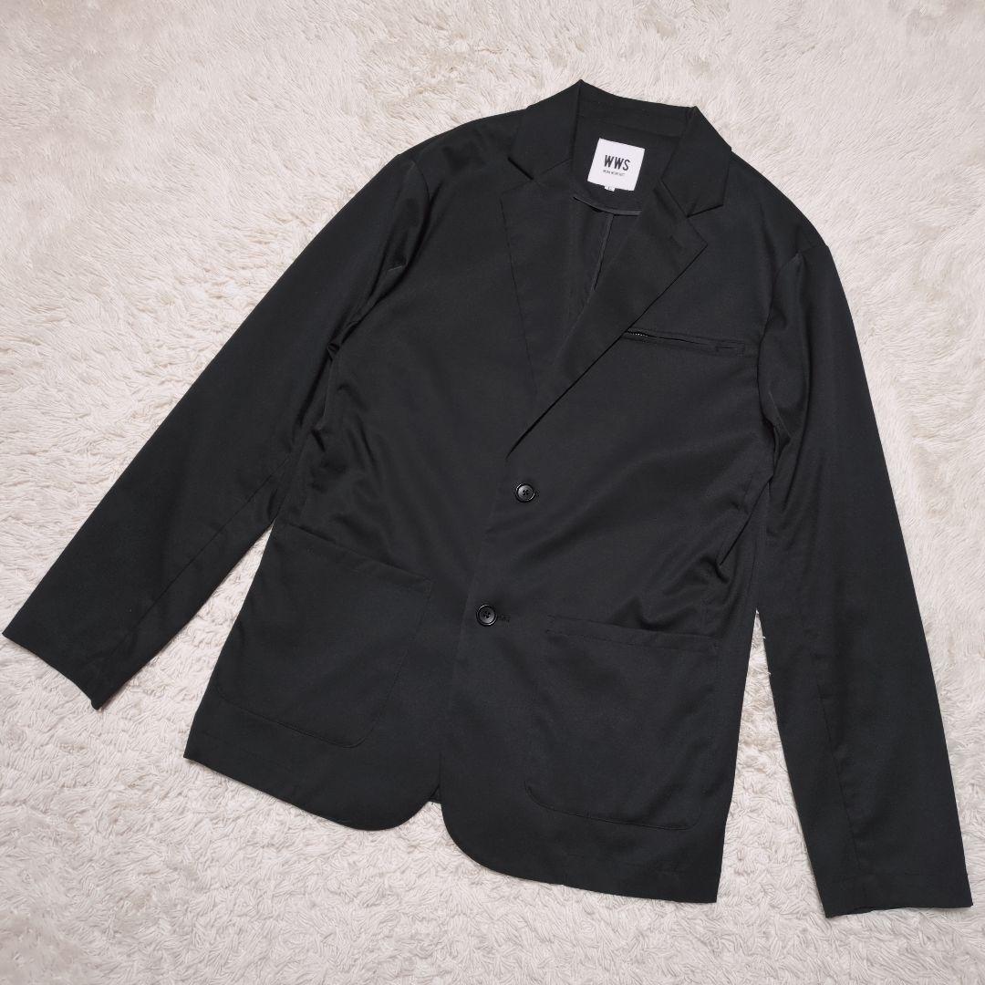 WWS　ストレッチスーツセットアップ　L　ブラック