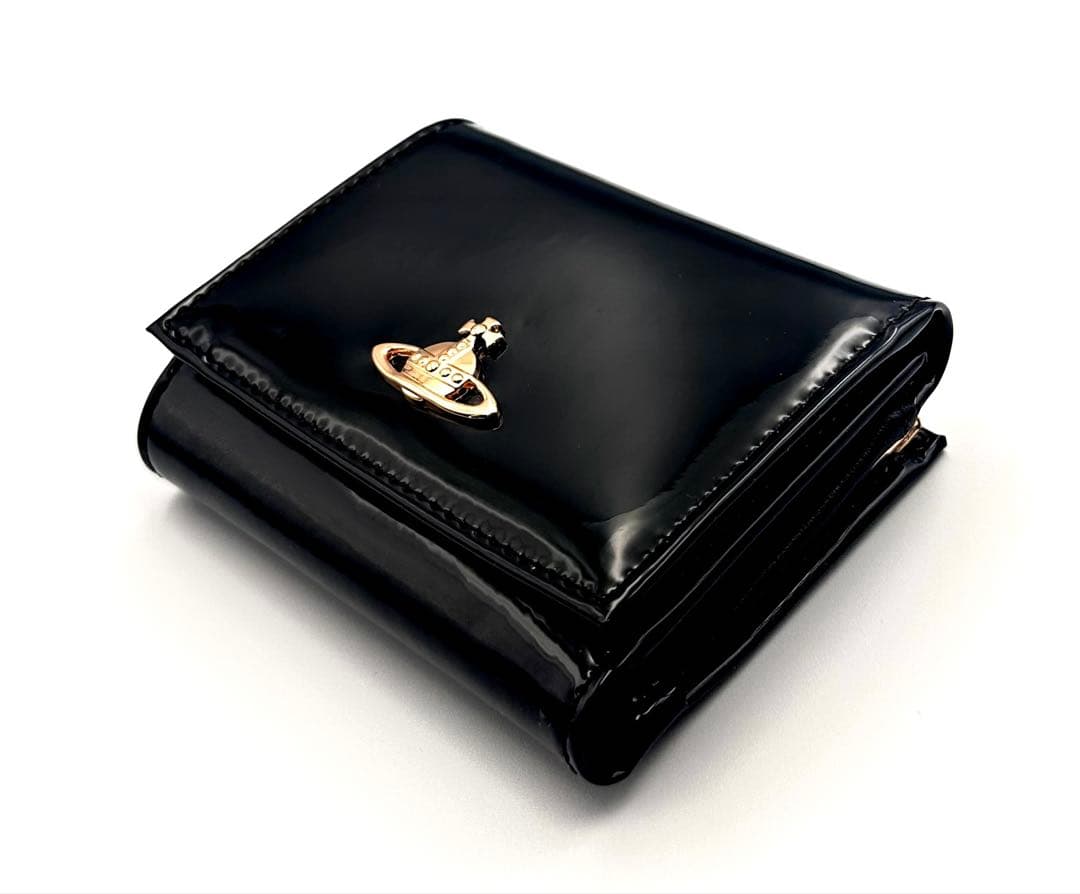 【新品✦人気】Vivienne Westwood 三つ折り財布 ブラック/黒