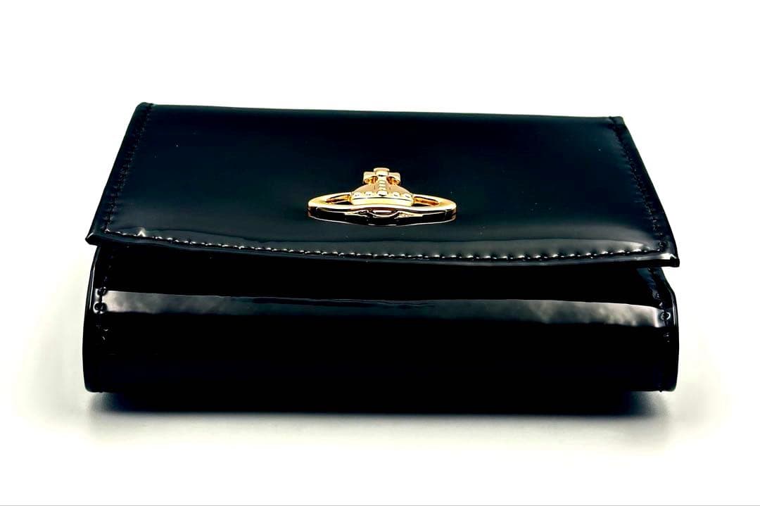 【新品✦人気】Vivienne Westwood 三つ折り財布 ブラック/黒