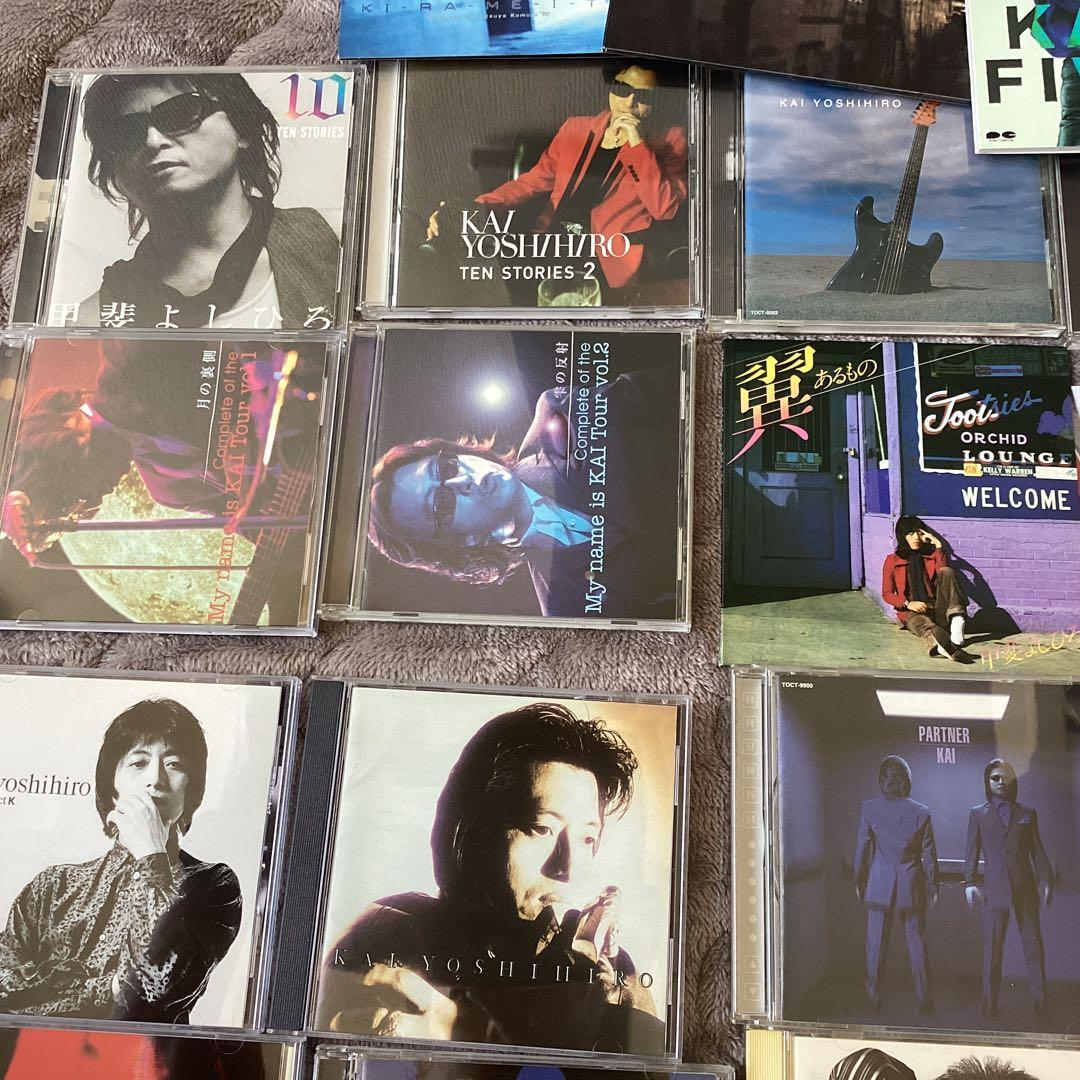 甲斐よしひろ、甲斐バンド、CD19枚、CDS3枚、DVD5枚セット