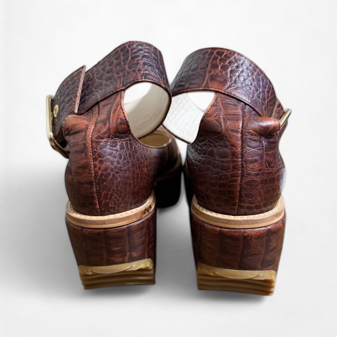 Vivienne Westwood ロッキンホース クロコ バレリーナ 24.5