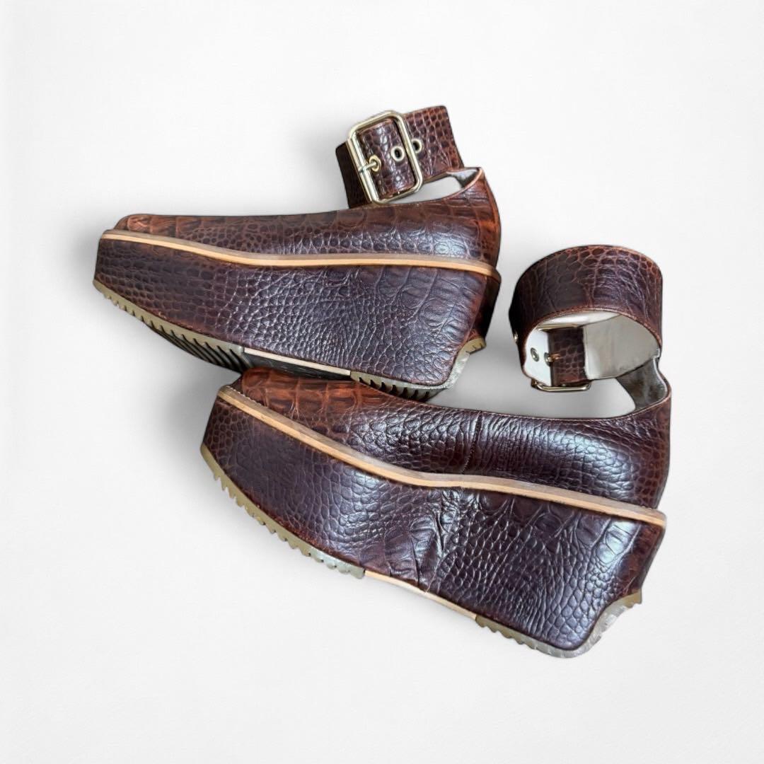 Vivienne Westwood ロッキンホース クロコ バレリーナ 24.5