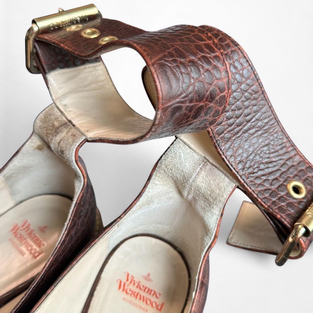 Vivienne Westwood ロッキンホース クロコ バレリーナ 24.5