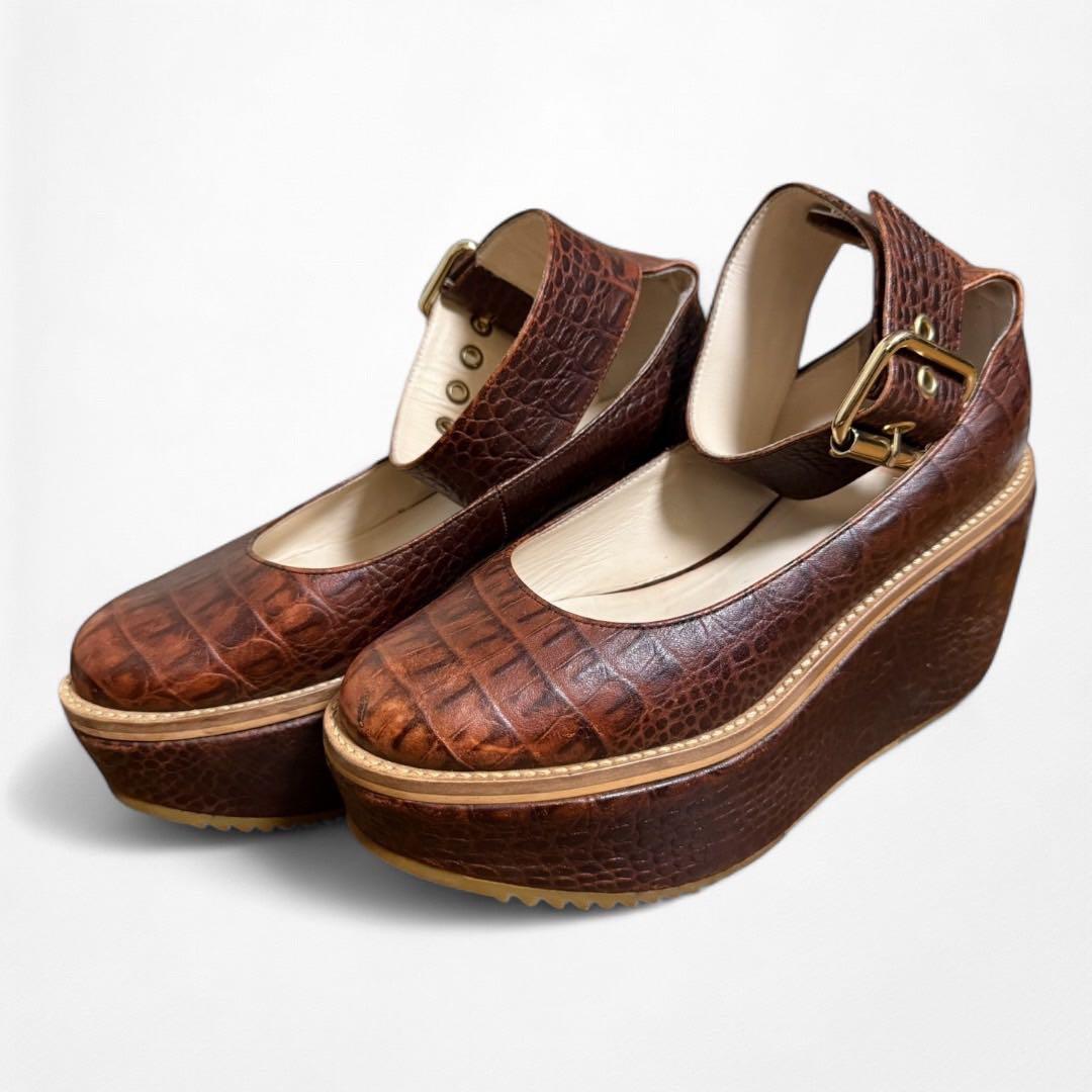 Vivienne Westwood ロッキンホース クロコ バレリーナ 24.5