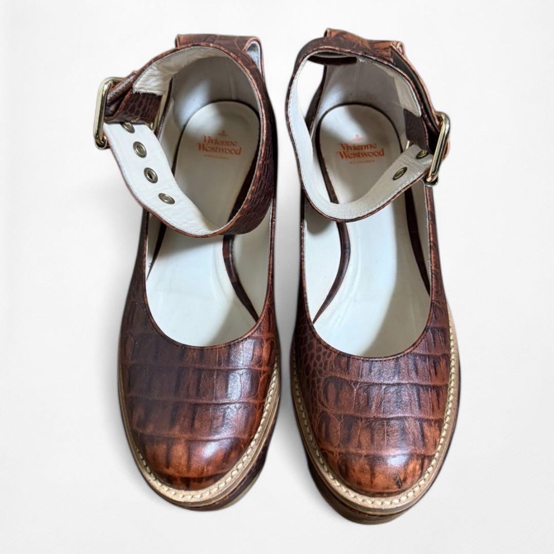 Vivienne Westwood ロッキンホース クロコ バレリーナ 24.5