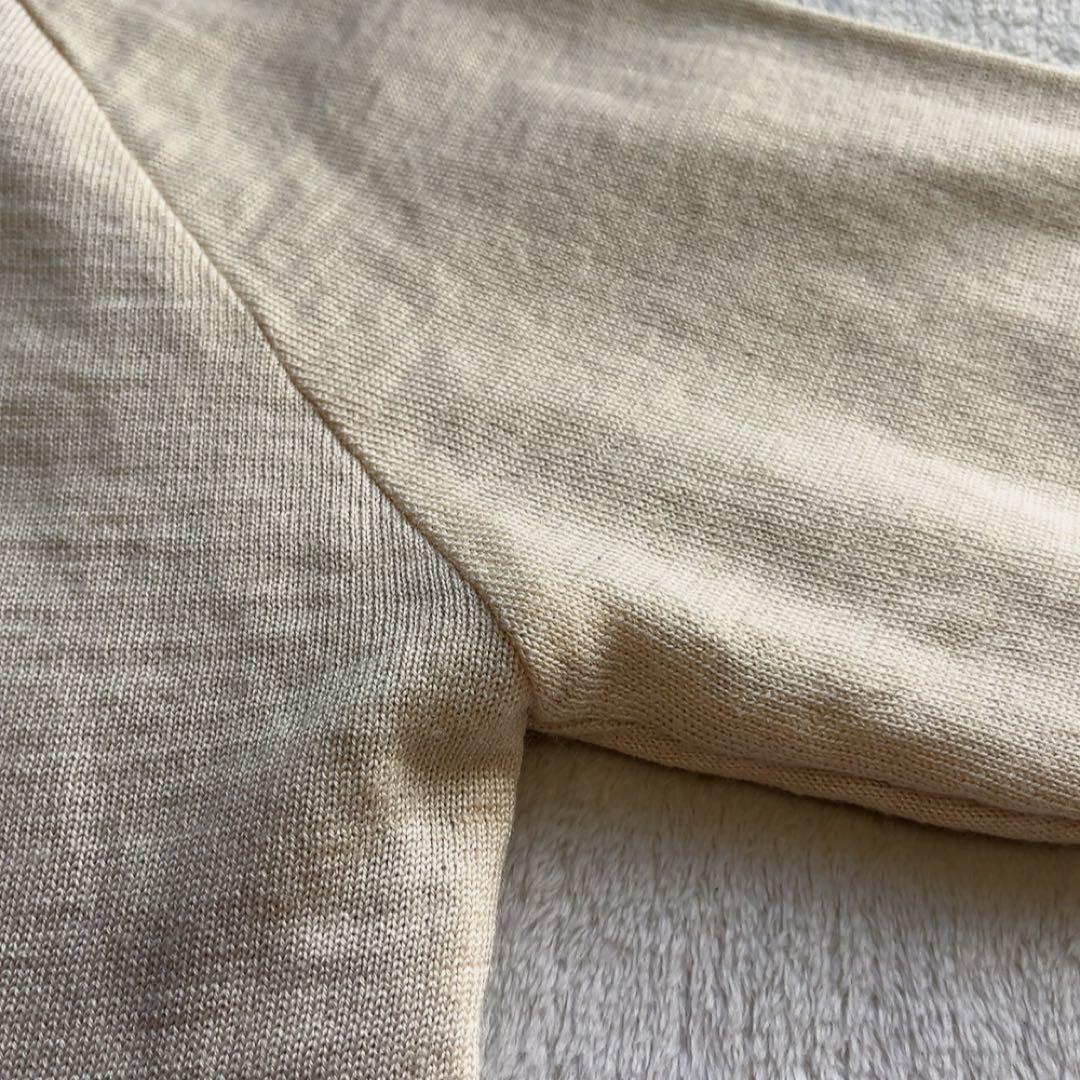 美品　マスターバニー　中綿　ワンピース　コート　ニット　白　 蓄熱裏地　フード