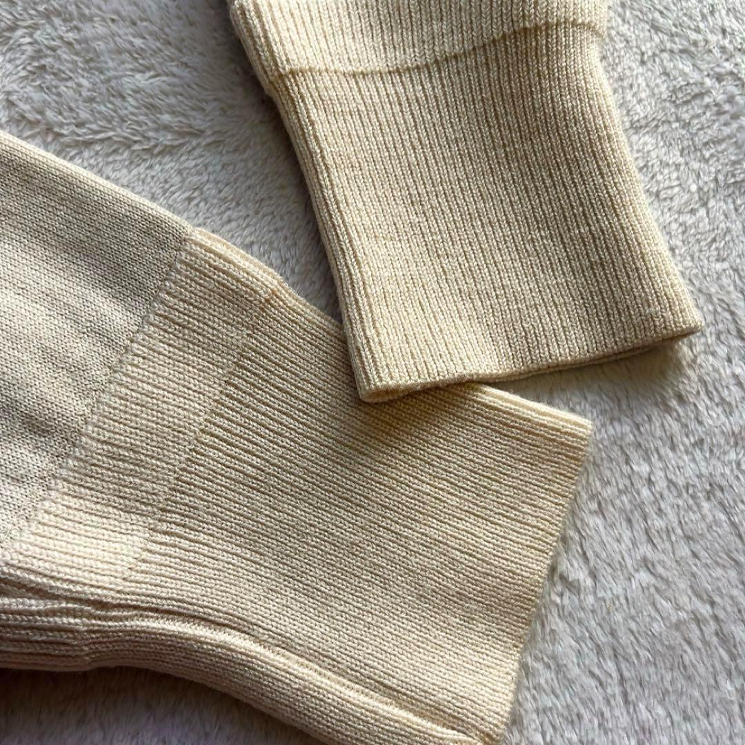 美品　マスターバニー　中綿　ワンピース　コート　ニット　白　 蓄熱裏地　フード