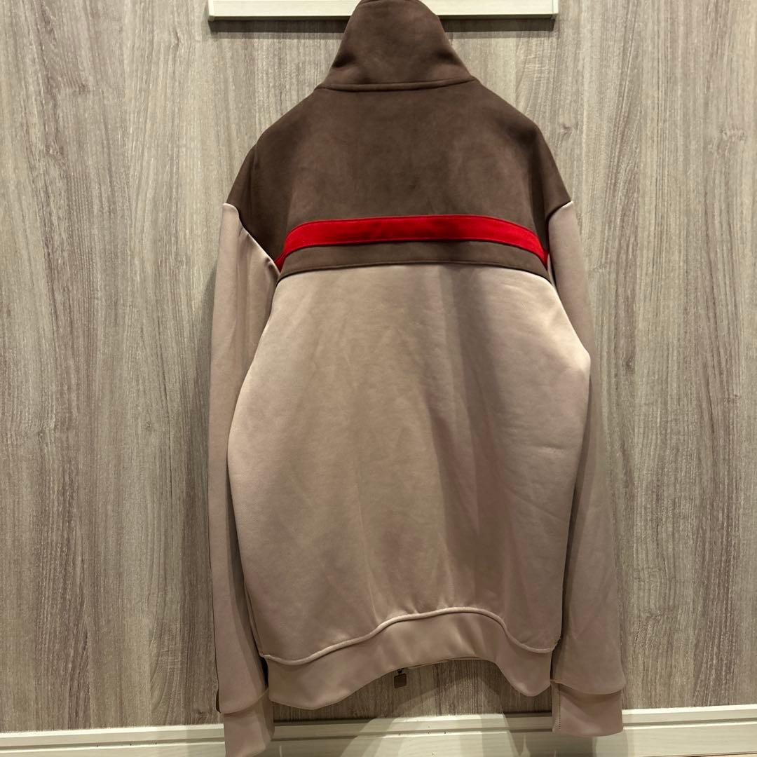 【美品】梅澤美波着用 adidasトラックジャケット スエード 刺繍ロゴ 古着