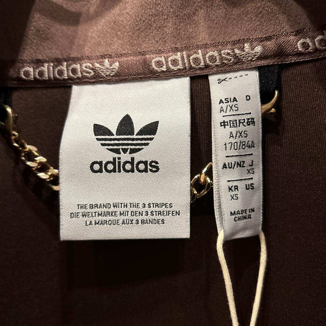 【美品】梅澤美波着用 adidasトラックジャケット スエード 刺繍ロゴ 古着