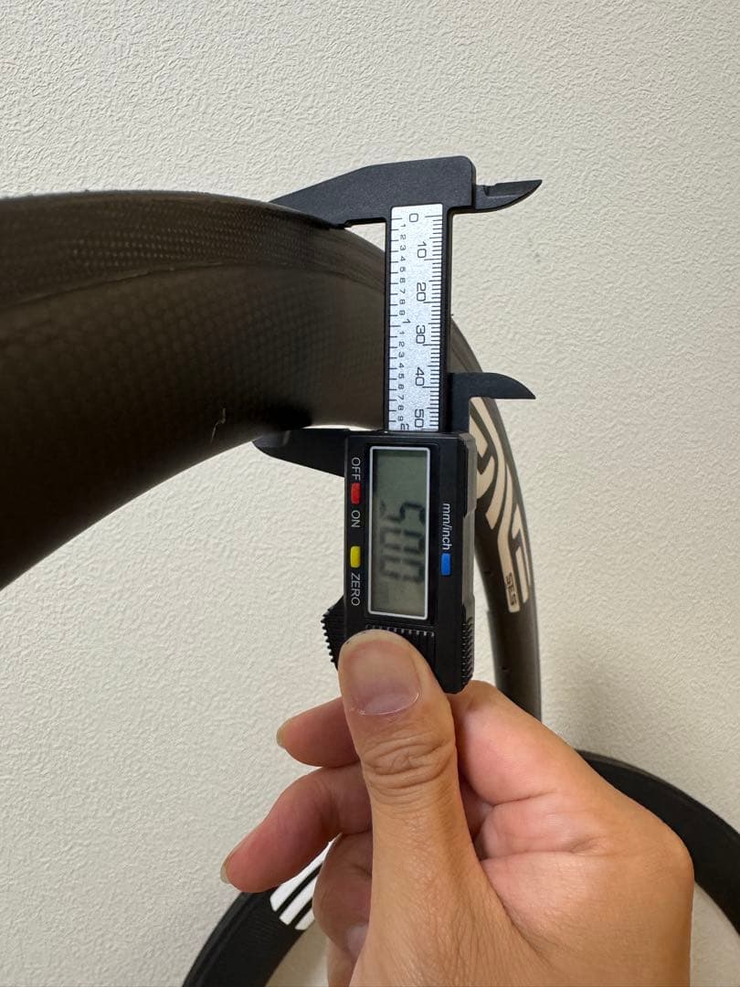 片側のみ　カーボンリム　リムブレーキ　チューブラー　50mmハイト　20H