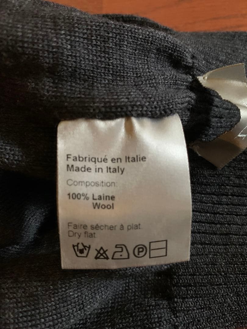 本物超希少ディオールオムエディ期ビーニーニット帽子グレーイタリア製