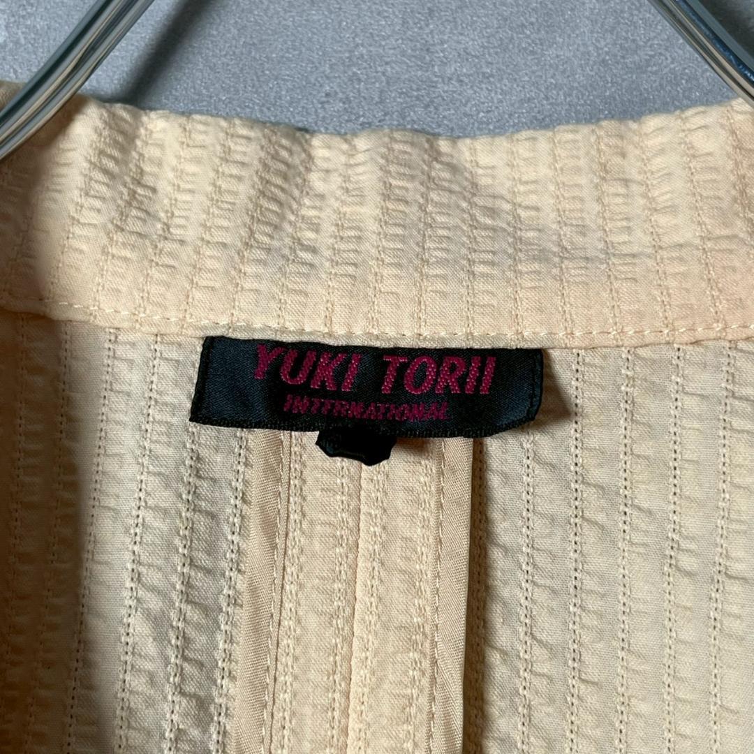 YUKI TORII 刺繍 シルクガーゼ シアサッカー ジャケット N1819