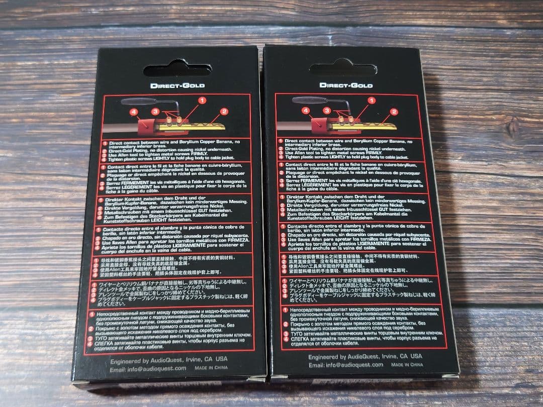 2セット audioquest SureGrip BFA バナナプラグ