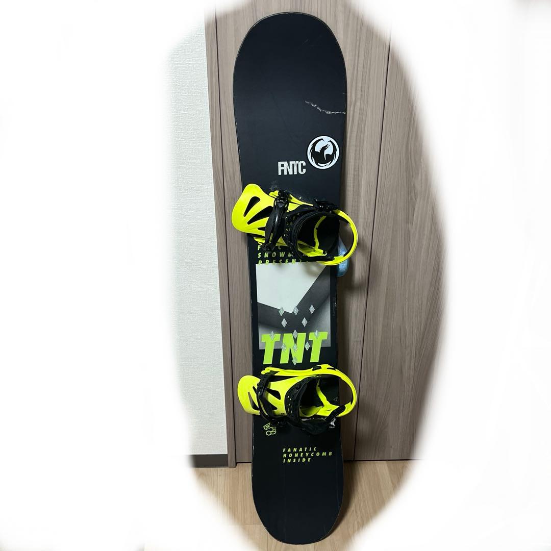 FNTC TNT スノーボード イエローバインディング