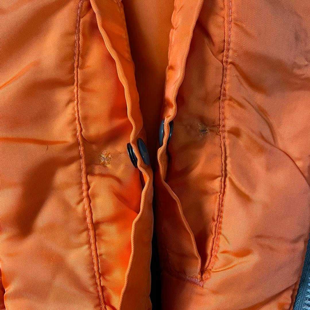 80s ALPHA 旧タグ　Ma-1 フライトジャケット　フェード