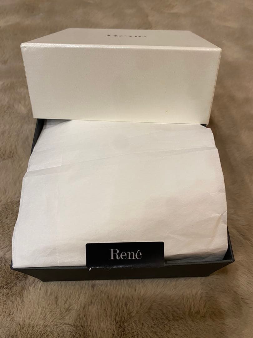 【未使用に近い】Rene ルネ ファー ティペット　レッキス　リボンティペット