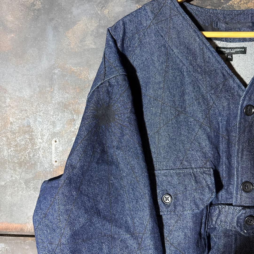 【美品】エンジニアドガーメンツ　デニムカーディガンジャケット
