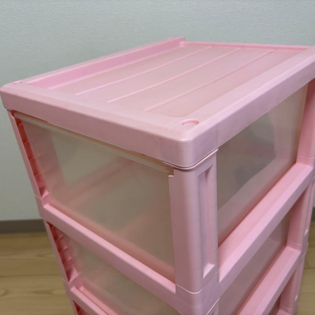 【専用】ハローキティ　収納ボックス　3段衣装ケース　キャスター付き　サンリオ