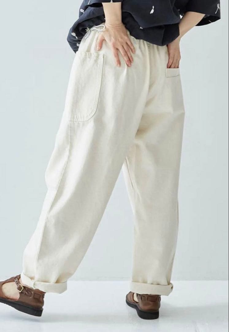 アトリエナルセ　コットンデニムバルーンパンツ　40 atelier naruse