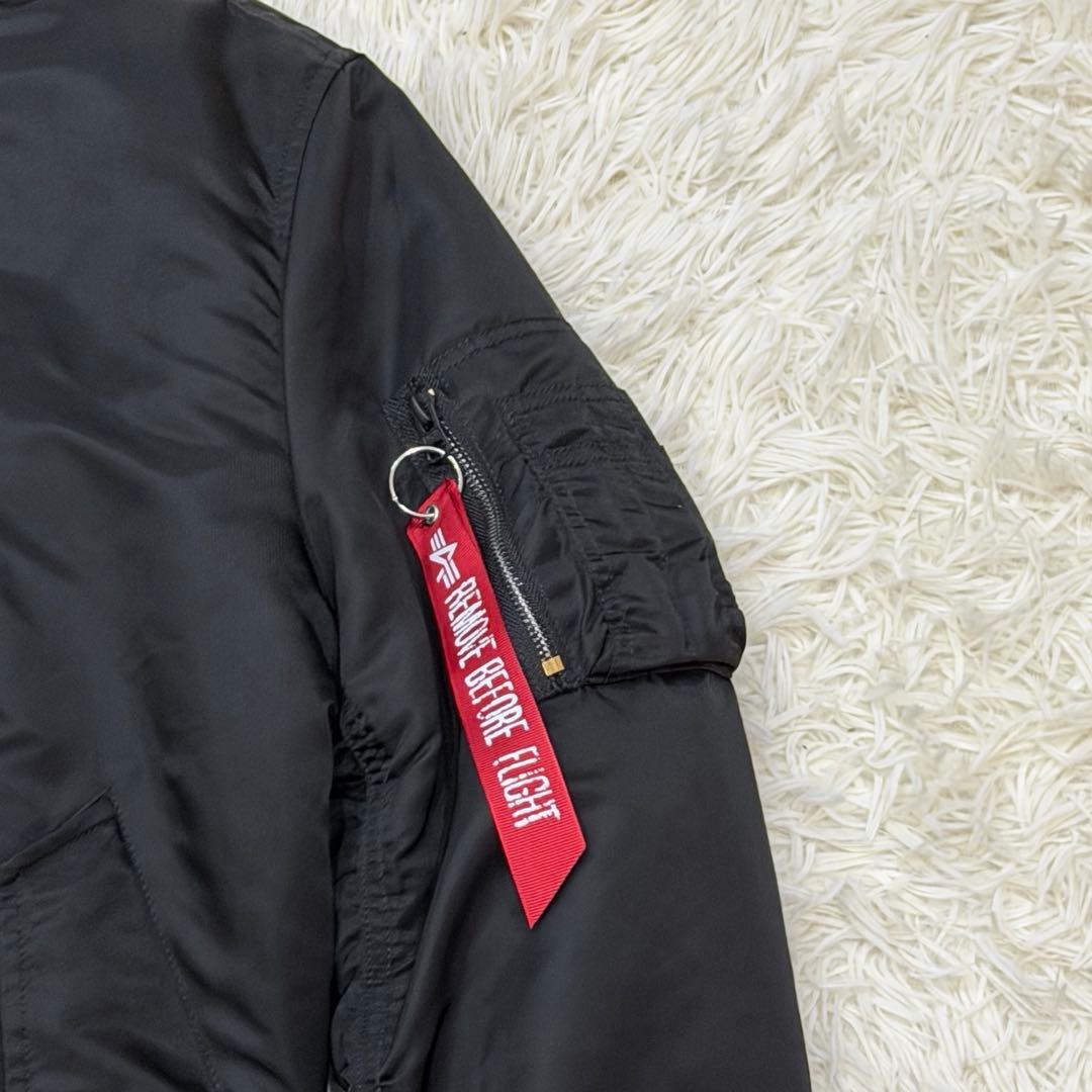 1891　アルファインダストリーズ　MA-1フライトジャケット　Lサイズ　黒