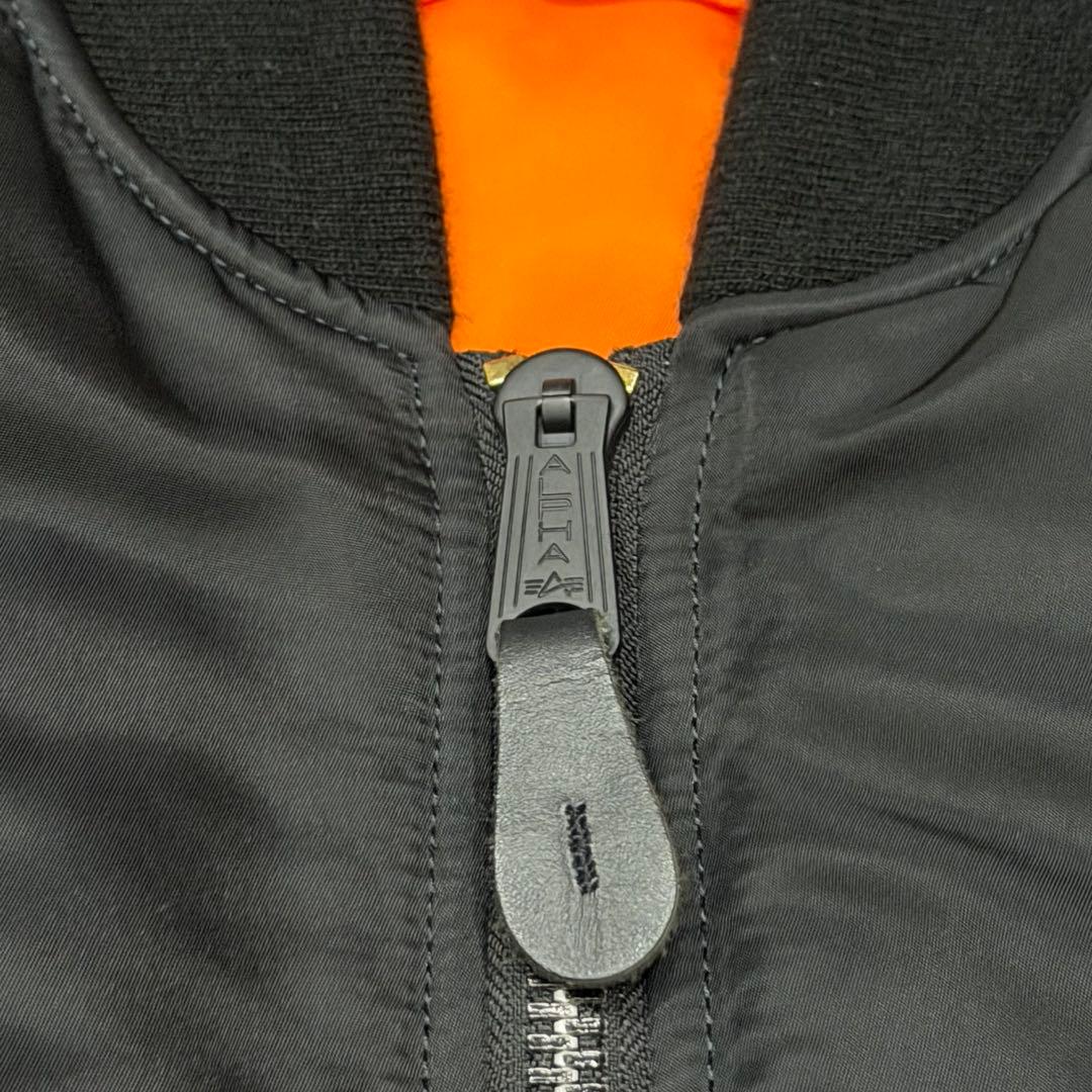 1891　アルファインダストリーズ　MA-1フライトジャケット　Lサイズ　黒