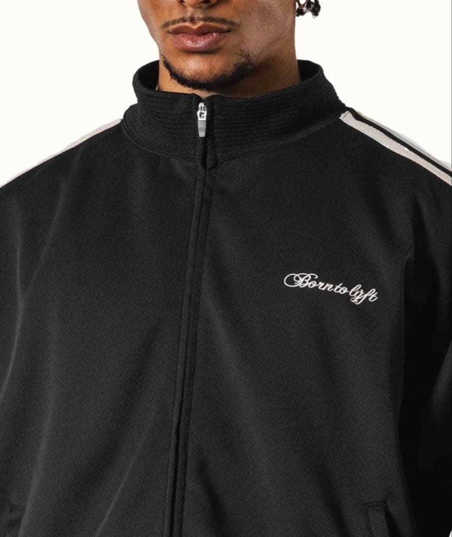 LYFT/リフト ストライプデザイン ブラックジャージセット