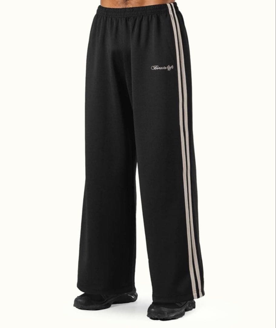 LYFT/リフト ストライプデザイン ブラックジャージセット