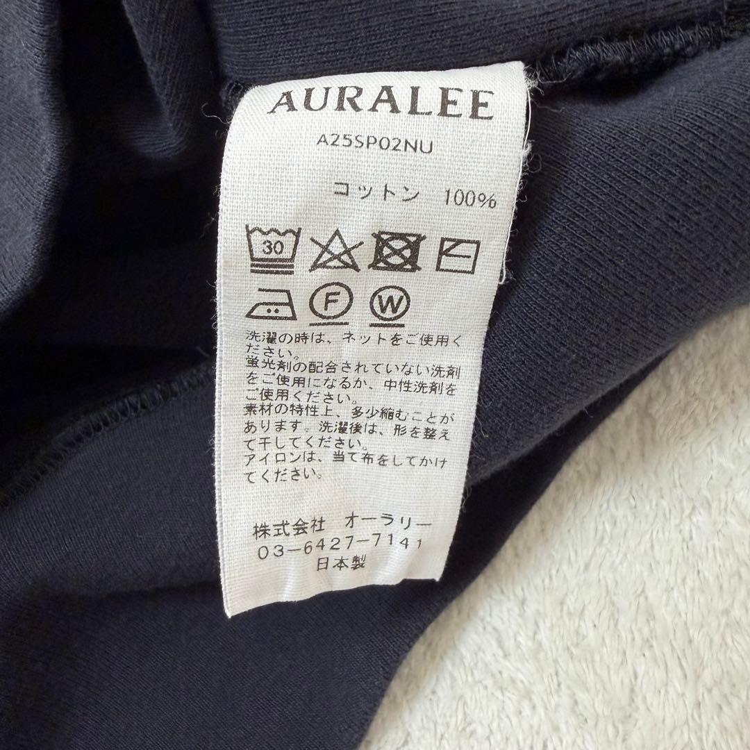 【超人気25SS】オーラリー ELASTIC HIGH GAUGE SWEAT