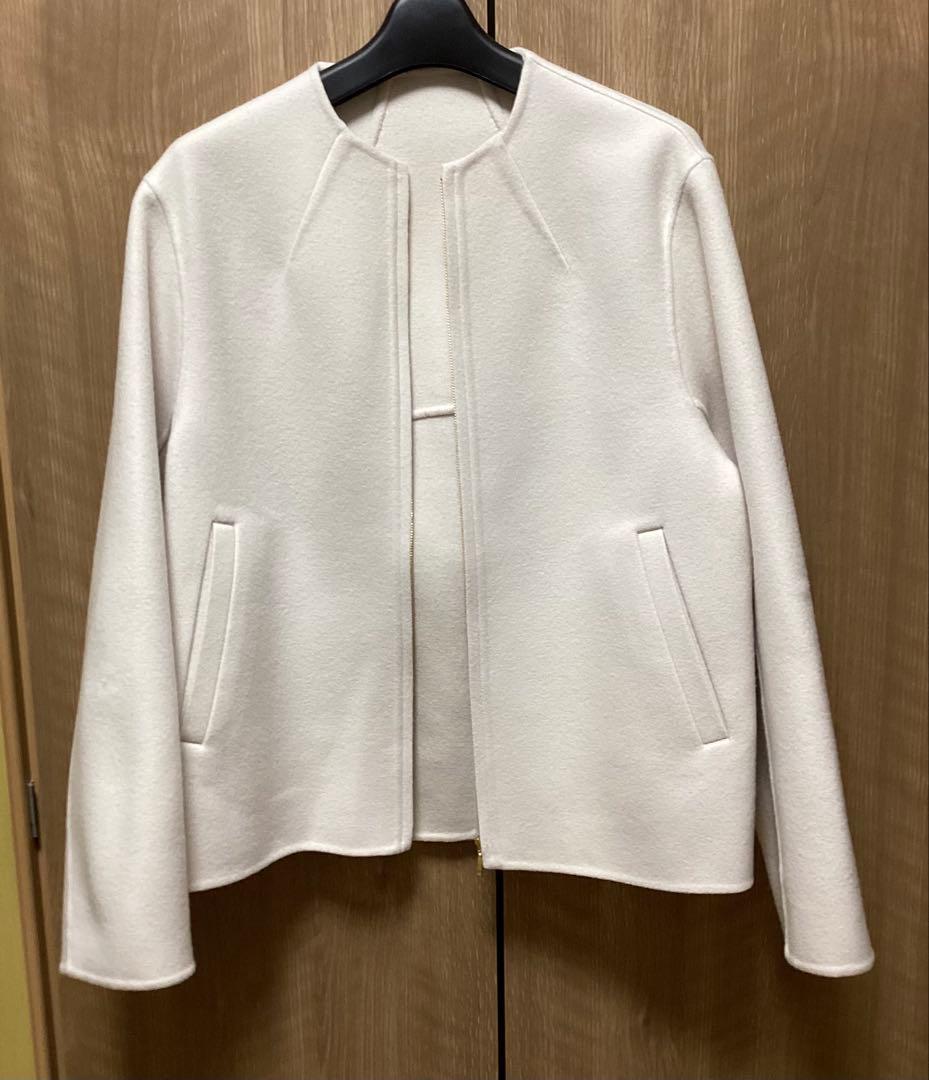 23区　ウールリバー ショート ブルゾン　ベージュ系　38M