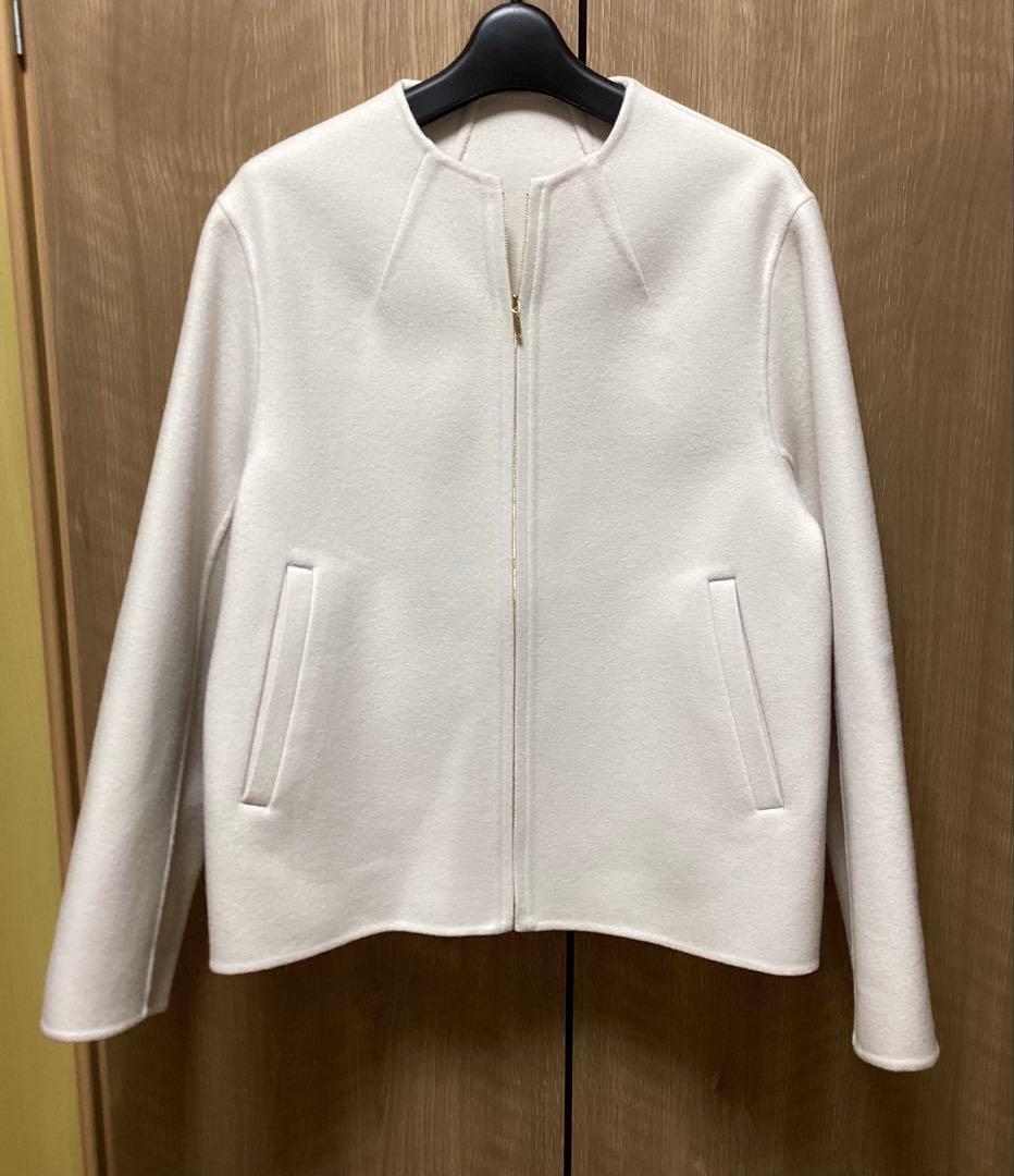 23区　ウールリバー ショート ブルゾン　ベージュ系　38M