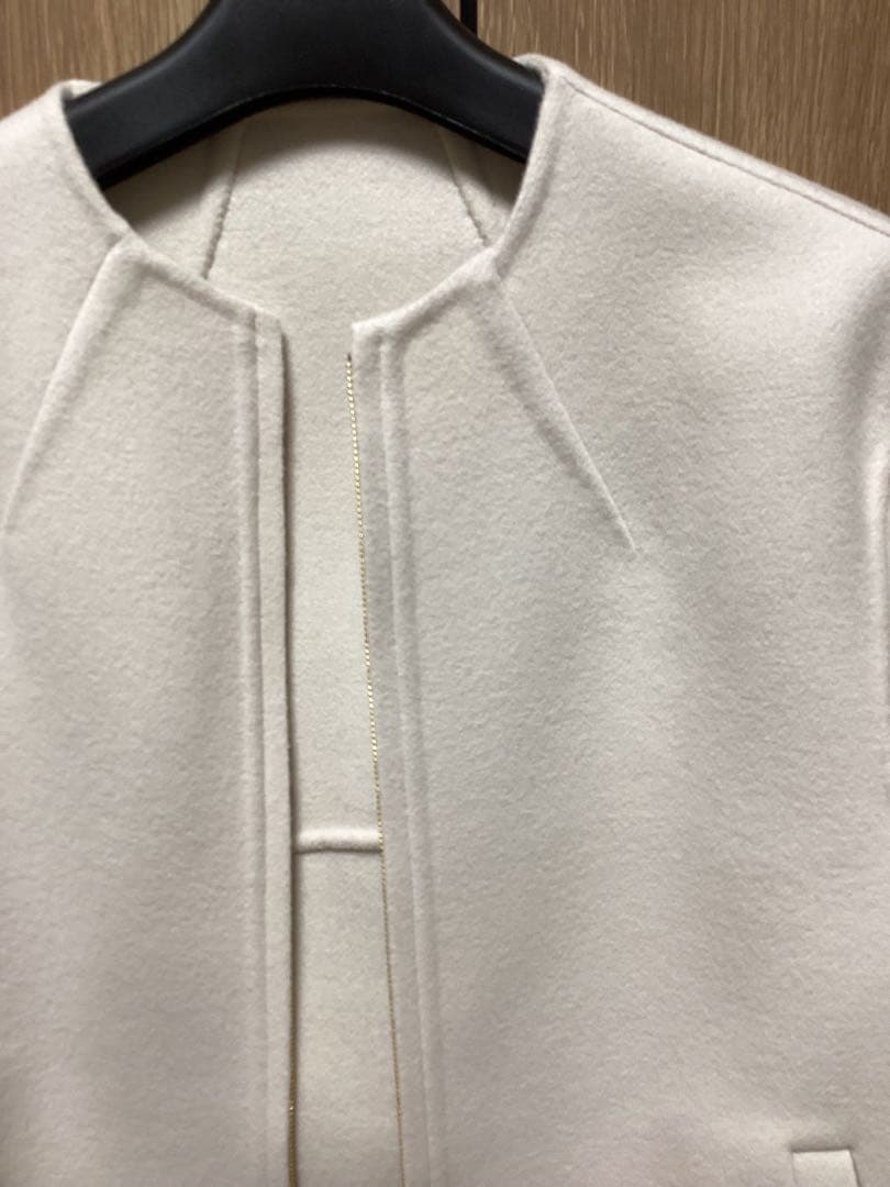 23区　ウールリバー ショート ブルゾン　ベージュ系　38M