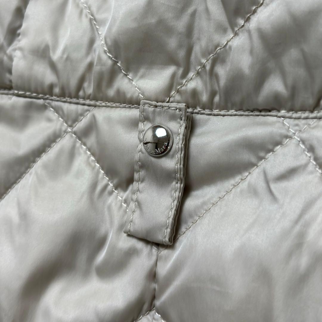 高級　S MaxMara キルティング　リーバーシブル　ダウンベスト　40