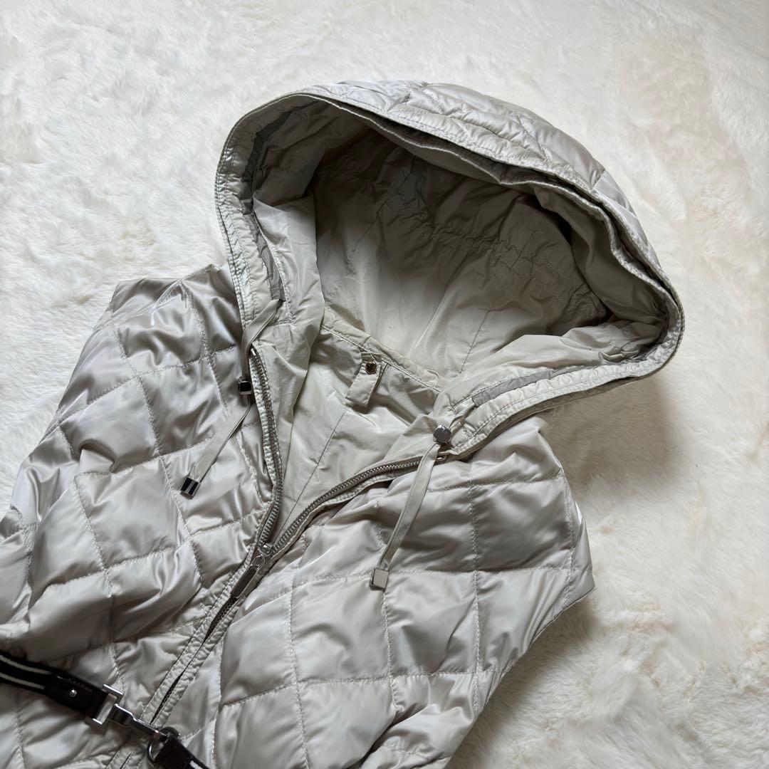 高級　S MaxMara キルティング　リーバーシブル　ダウンベスト　40