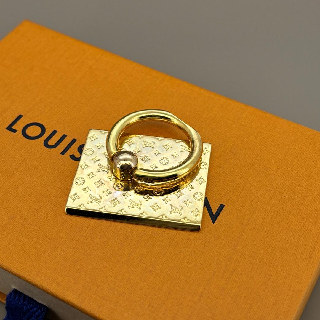 美品 ルイヴィトン スマホリング ゴールド