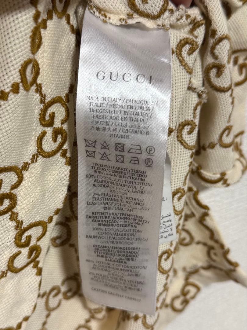 GUCCI GGパターン ポロシャツ Mサイズ