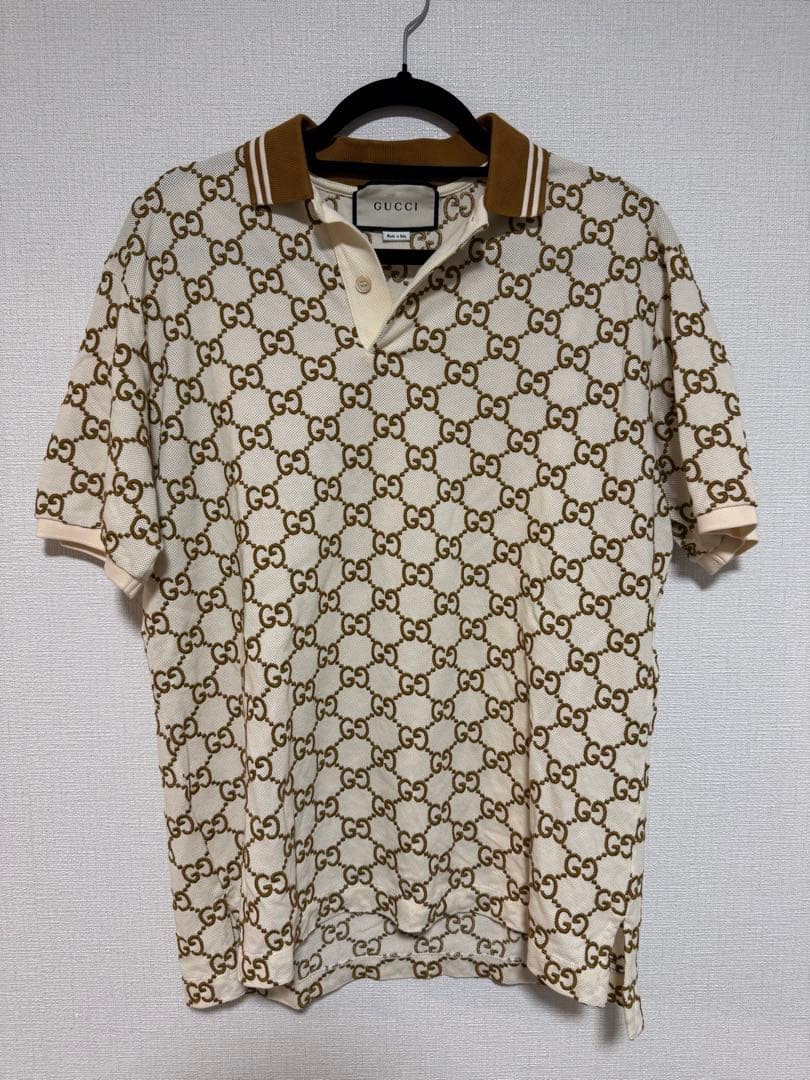 GUCCI GGパターン ポロシャツ Mサイズ