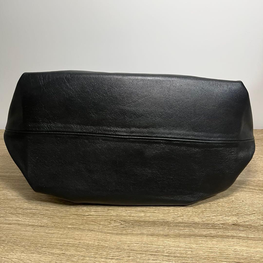 ear PAPILLONNER 牛革 ショルダーバッグ 黒 ブラック