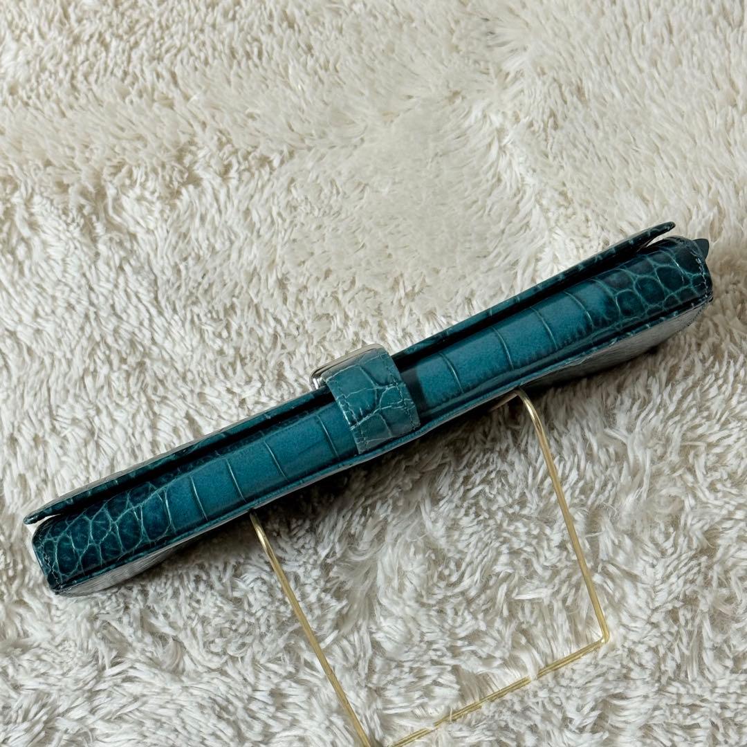 ⭐️新品未使用⭐️　Epoi　エポイ　クロコ型押し　長財布　ベルトストラップ